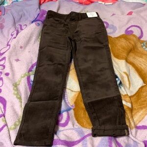 Boys Brown corduroy pants slim fit/adjustable waist